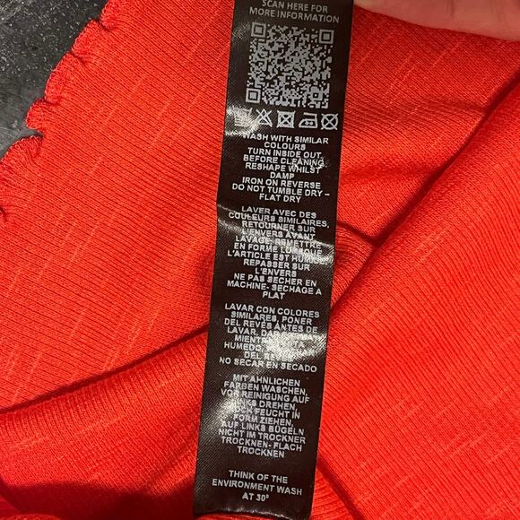 ASOS Details Tank Top NWT Cropped Size 14US Ribbed Muscle Racerback Y2K Style - Picture 5 of 6